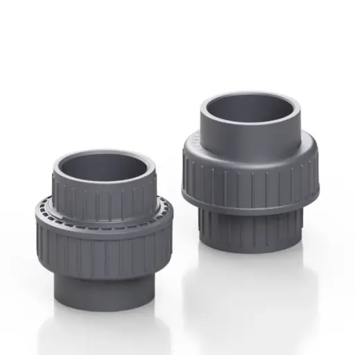 Bocchettone PVC-U incollaggio F-F incollaggio