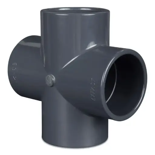 Raccordo a Croce PVC-U incollaggio