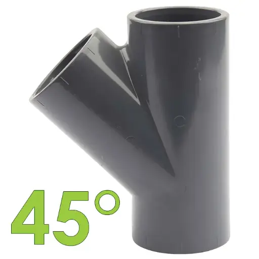 Raccordo T 45° PVC-U