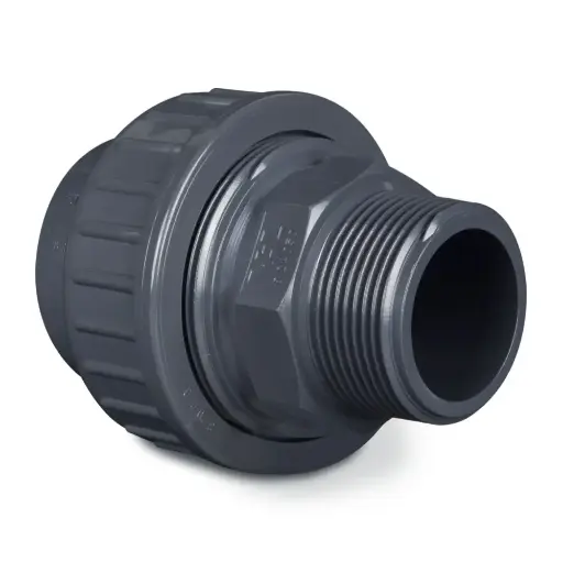 Bocchettone PVC-U incollaggio F-M filettato